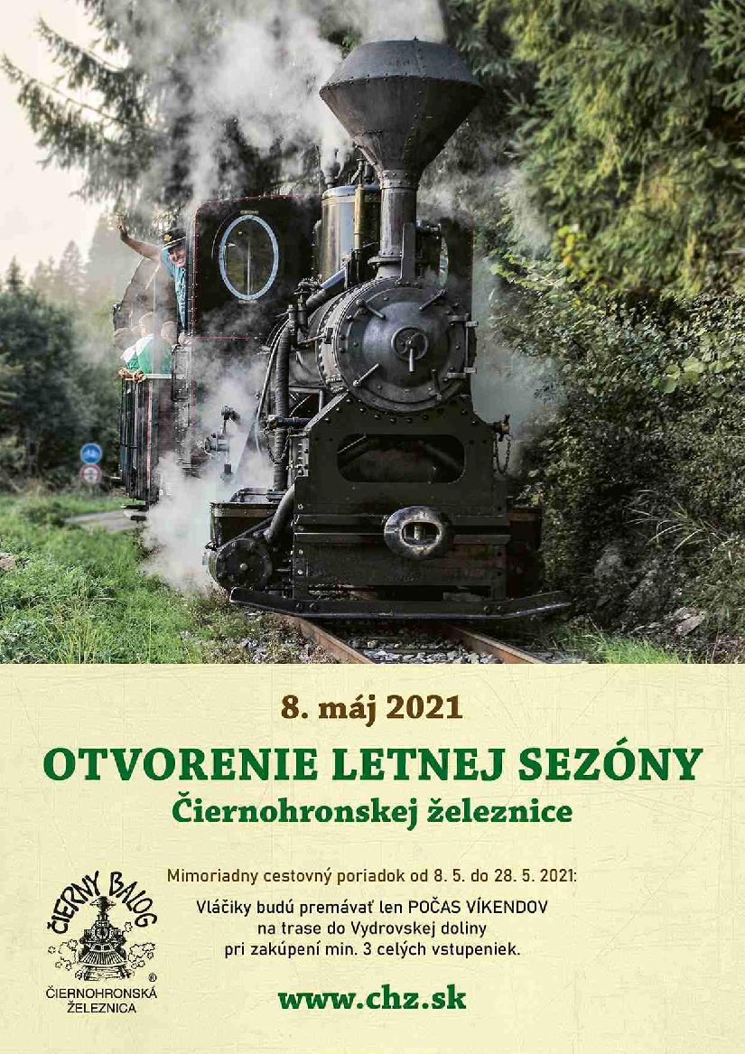 NOVÉ - - - Otvorenie jubilejnej letnej sezóny Čiernohronskej železnice 2021 Čierny Balog - 30. sezóna