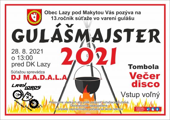 NOV - - - Gulmajster 2021 Lazy pod Makytou - 13. ronk