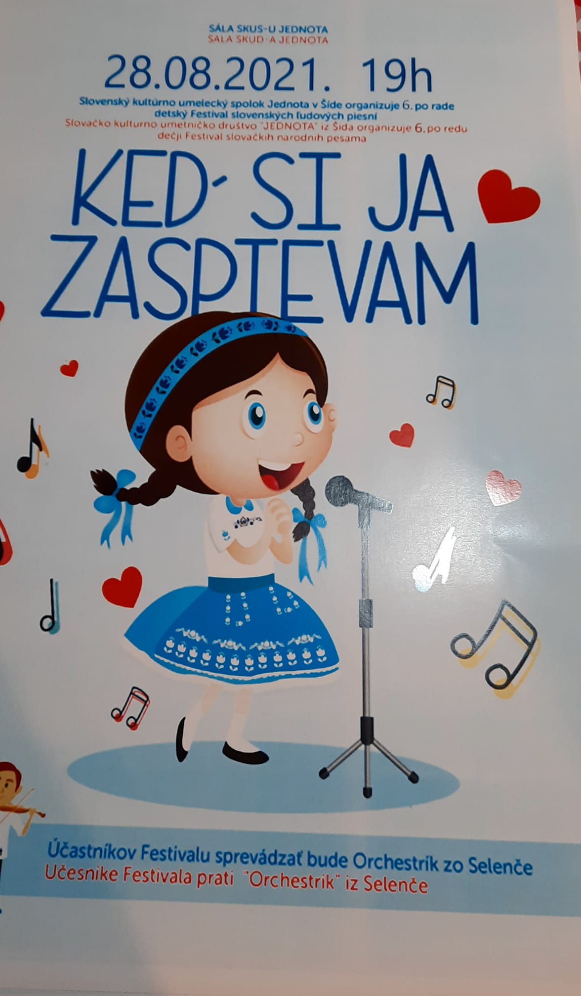 NOVÉ - - - Keď si ja zaspievam 2021 Šíd - VI. Detský festival slovenských ľudových piesní 