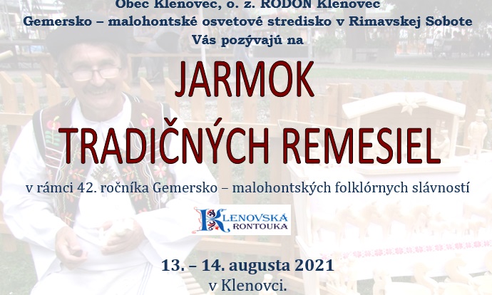 NOV - - - Jarmok tradinch remesiel 2021 Klenovec