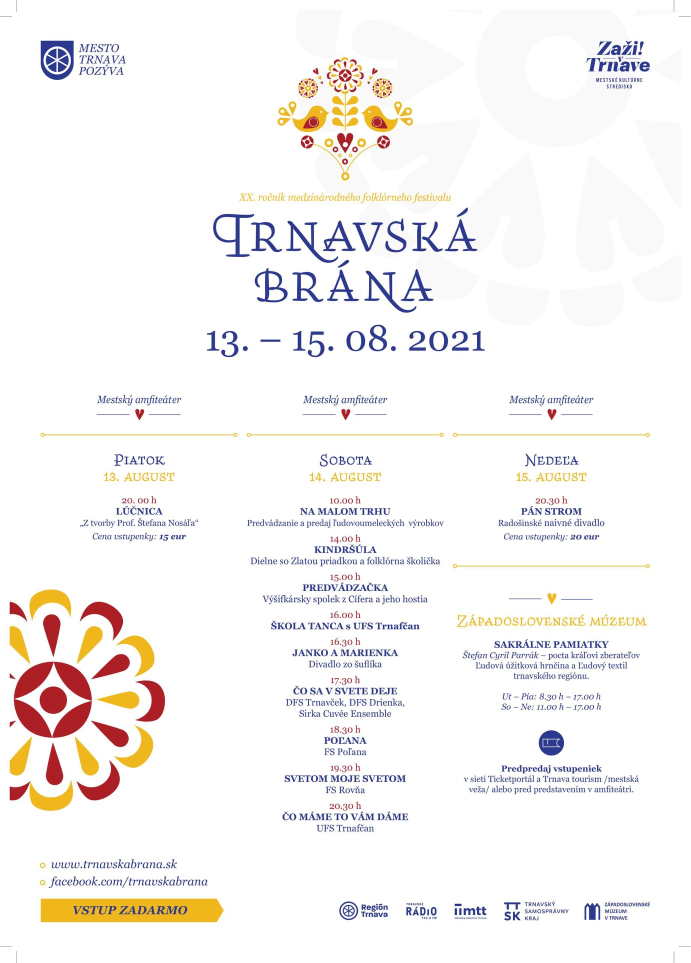 NOV - - - Trnavsk brna 2021 - 20. ronk medzinrodnho folkrneho festivalu