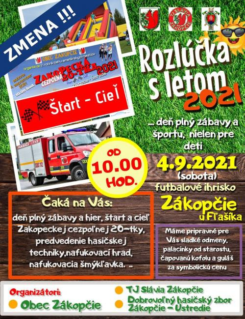 NOV - - - Rozlka s letom Zkopie 2021