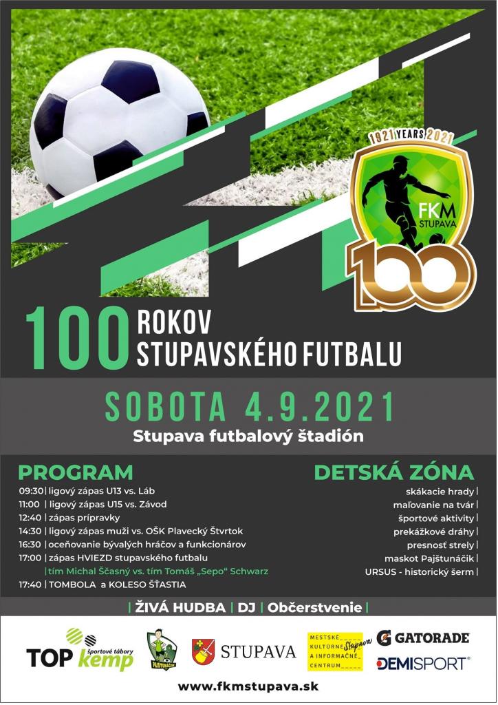 NOV - - - 100 rokov stupavskho futbalu 2021