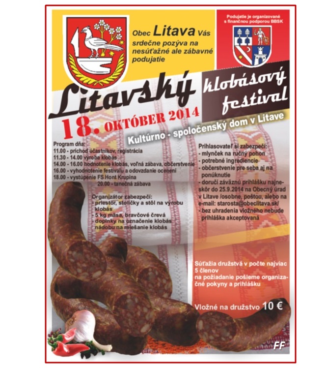 Litavský klobásový festival Litava 2014