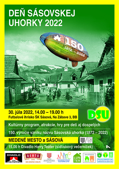Deň Sásovskej uhorky 2022 Banská Bystrica  -  150. výročie (1872  -  2022)
