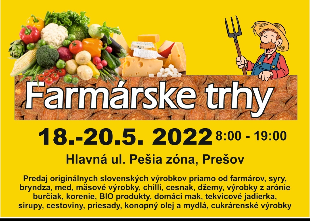 Farmárske trhy Prešov 2022 - 6. ročník
