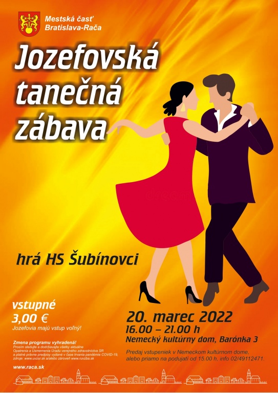 Jozefská tanečná zábava Rača 2022