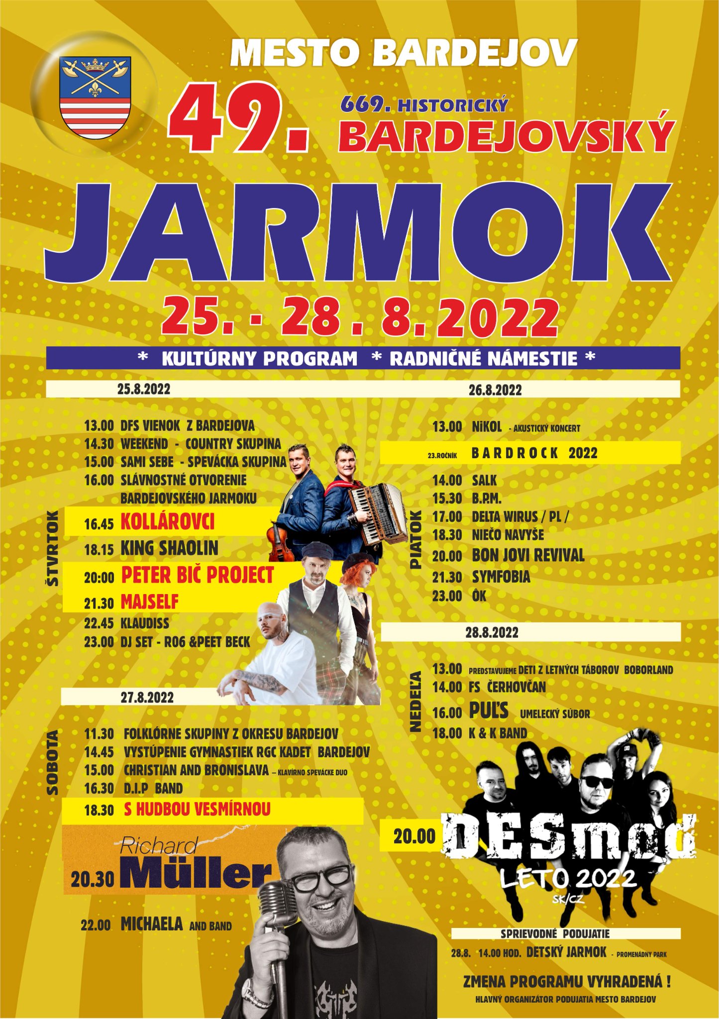 Bardejovsk� jarmok 2022 - 669. ro�n�k historick�ho a 49. ro�n�k novodob�ho jarmoku