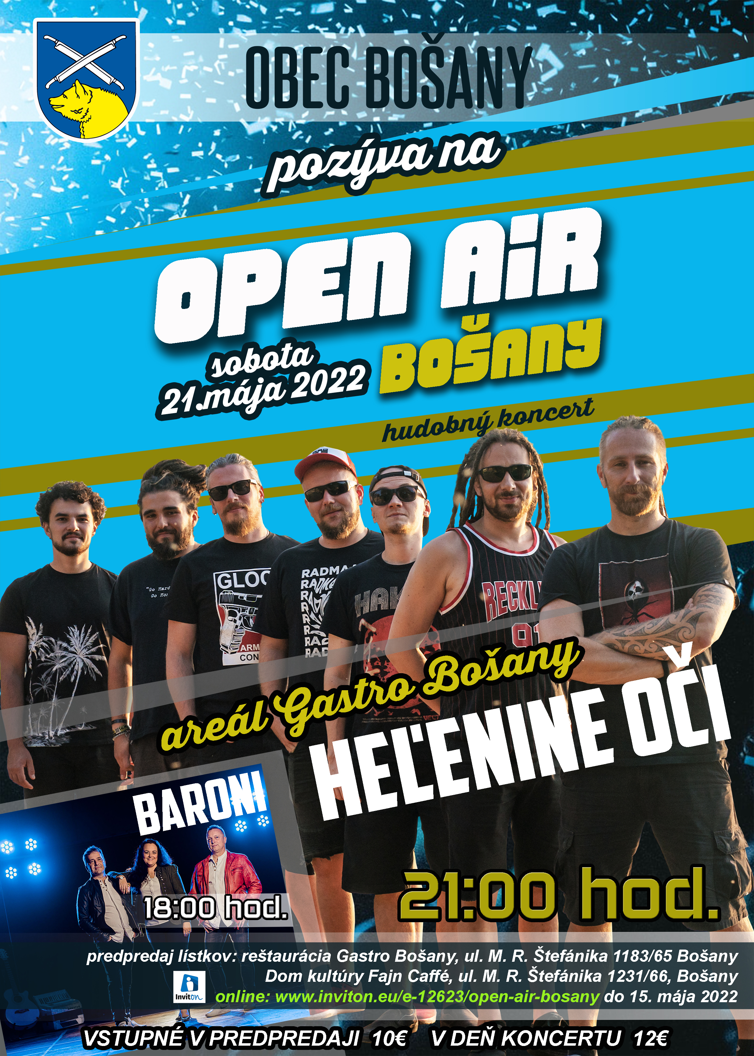 Open Air Bošany 2022 - hudobný koncert