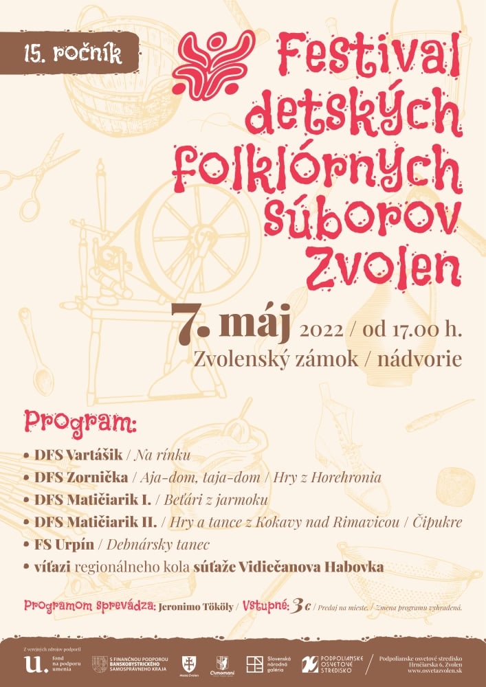 Festival detskch folklrnych sborov Zvolen 2022 - 15. ronk