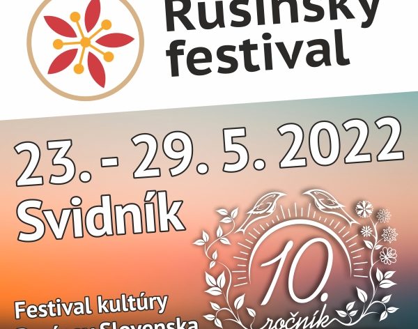 Rusínsky festival 2022 Svidník - 10. ročník