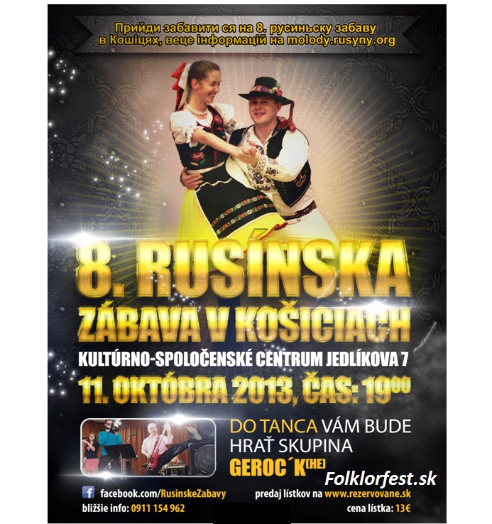 8. Rusínska zábava v Košiciach 2013