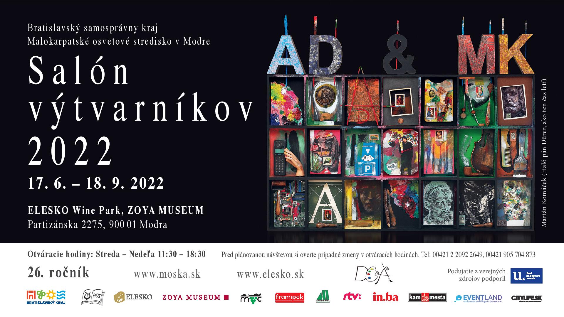 Salón výtvarníkov 2022 - kolektívna výstava 77 umelcov Bratislavského kraja