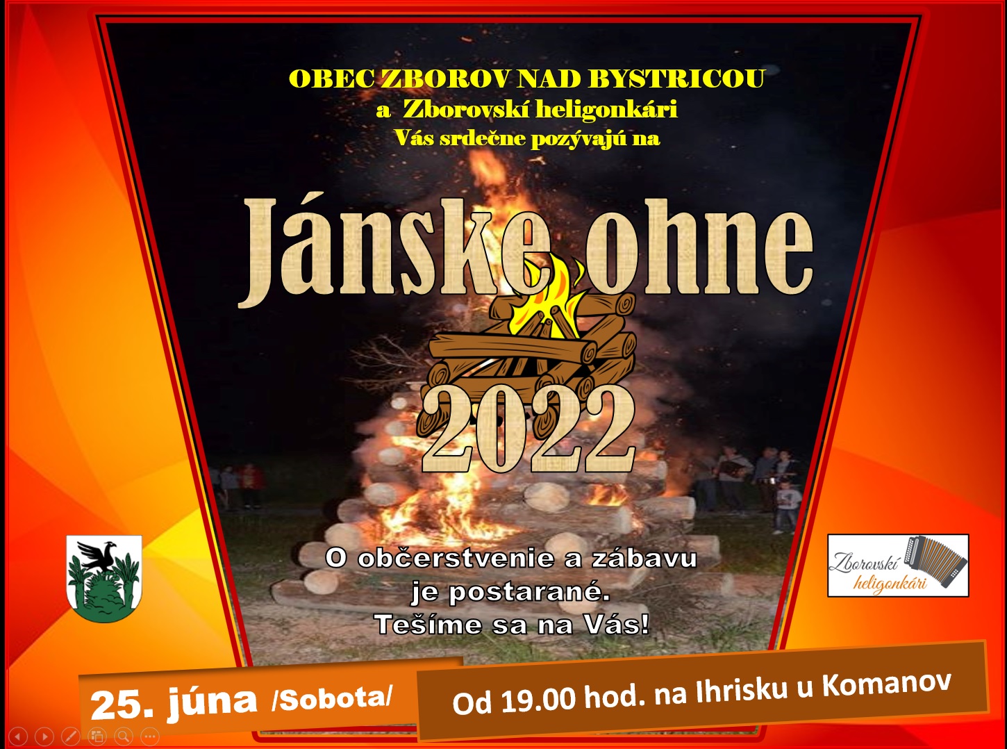 Jánske ohne 2022 Zborov nad Bystricou