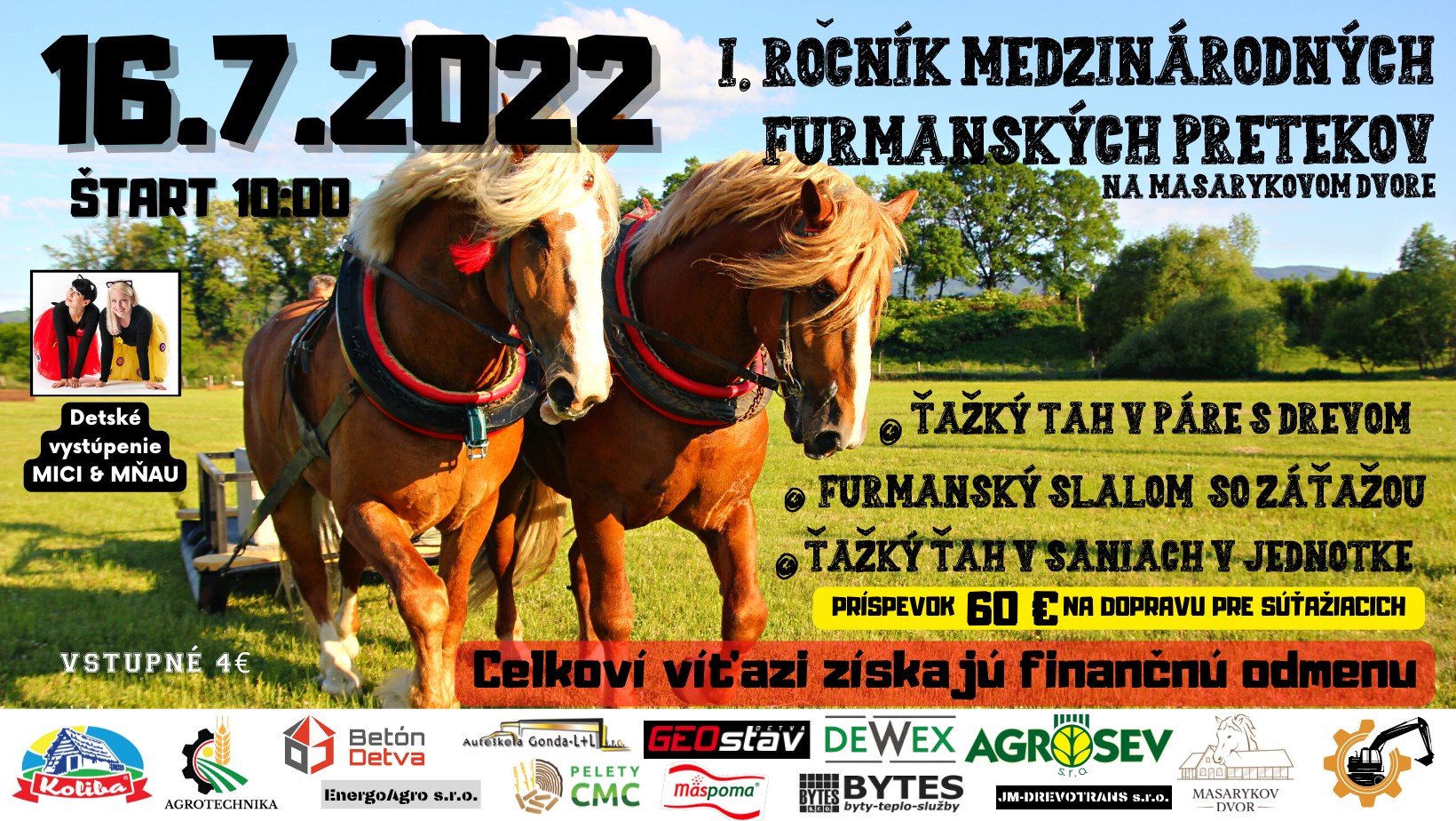 Medzinrodn furmansk preteky 2022 Pstrua - 1. ronk