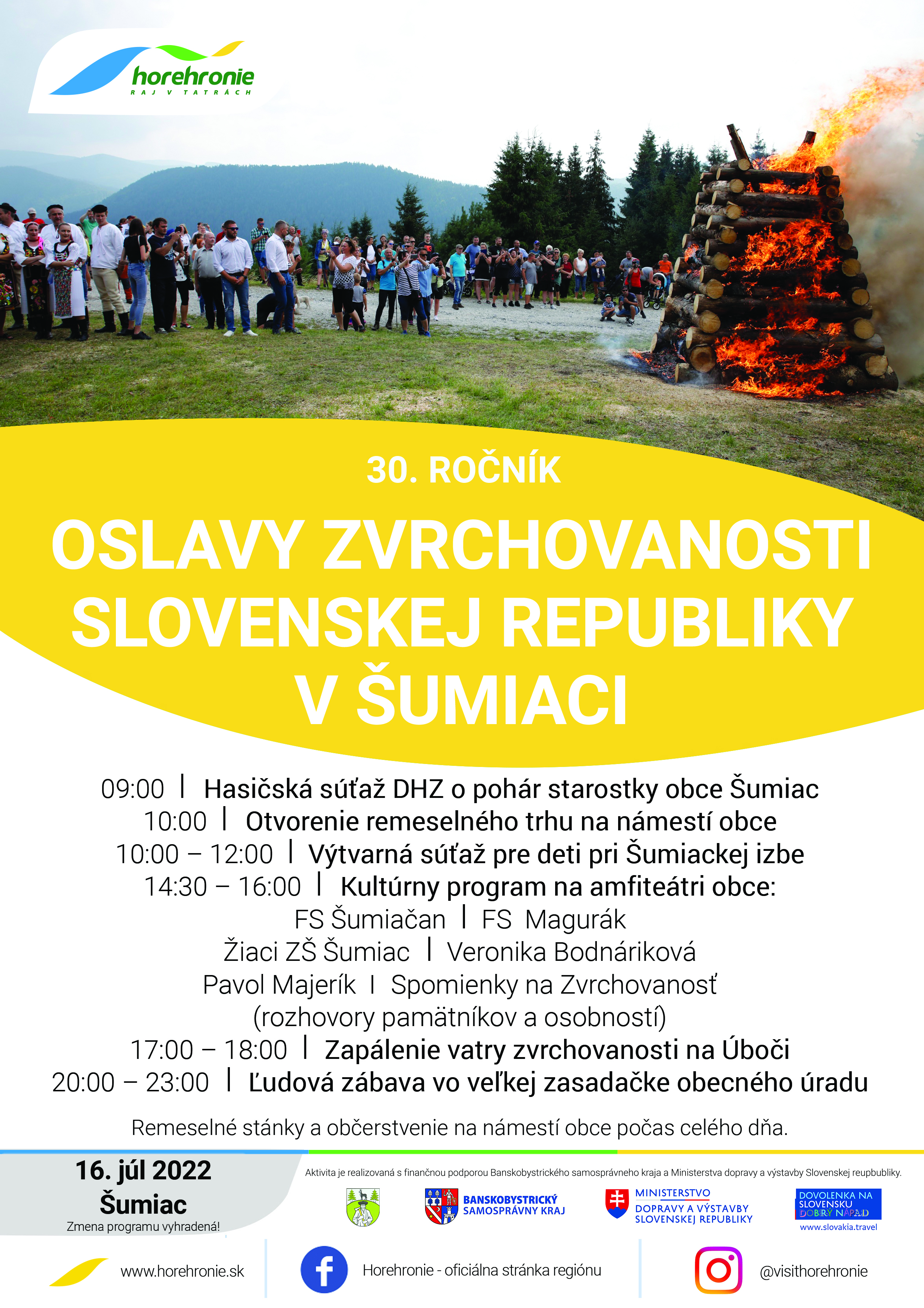 Oslavy Zvrchovanosti Slovenskej republiky v umiaci - 30. ronk