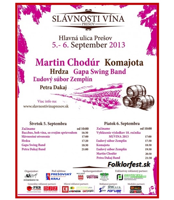 Slávnosti vína Prešov 2013