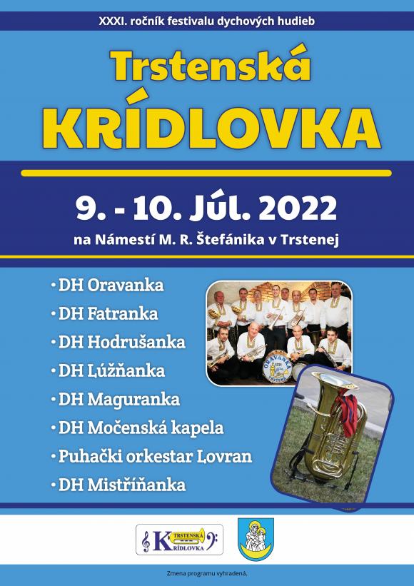 Trstensk krdlovka 2022 - 31. ronk festivalu dychovch hudieb