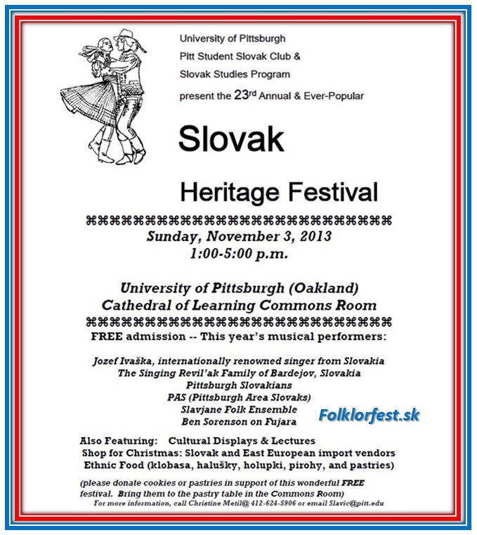 23rd Slovak Heritage Festival 2013