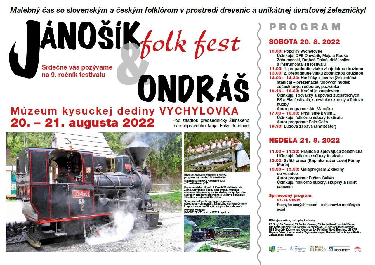 Jánošík & Ondráš Folk Fest 2022 Vychylovka - 9. ročník