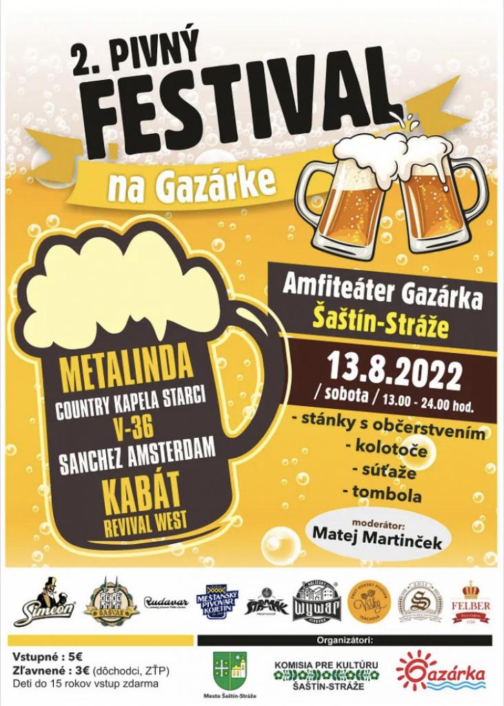 2. Pivn� festival na Gaz�rke 2022 �a�t�n-Str�e
