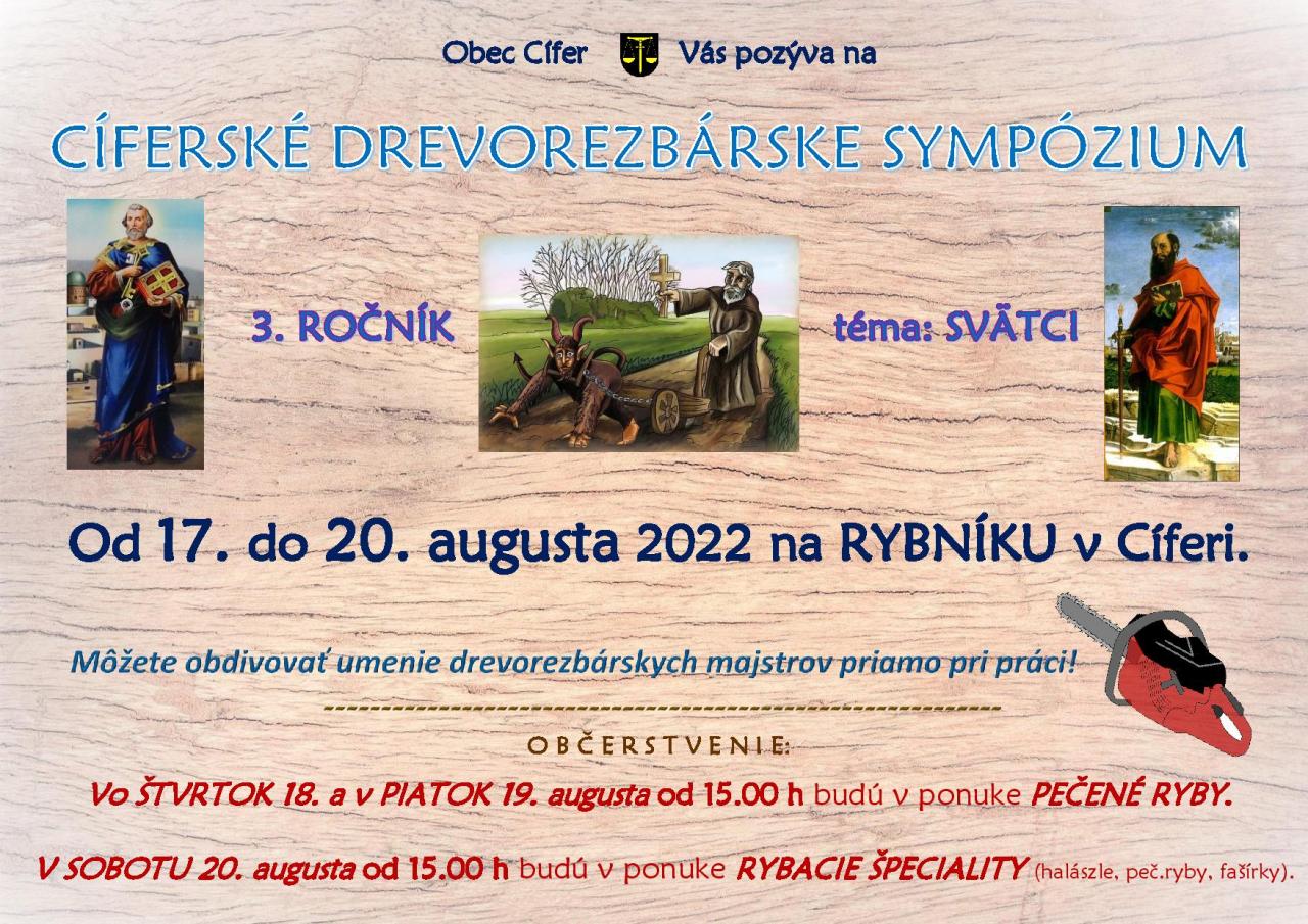 Cíferské drevorezbárske sympózium 2022 - 3. ročník