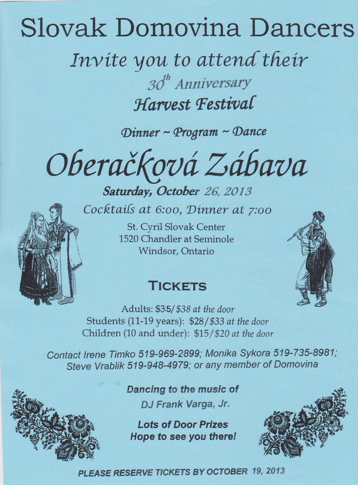 Harvest Festival / Oberačková zábava 2013 - 30. ročník