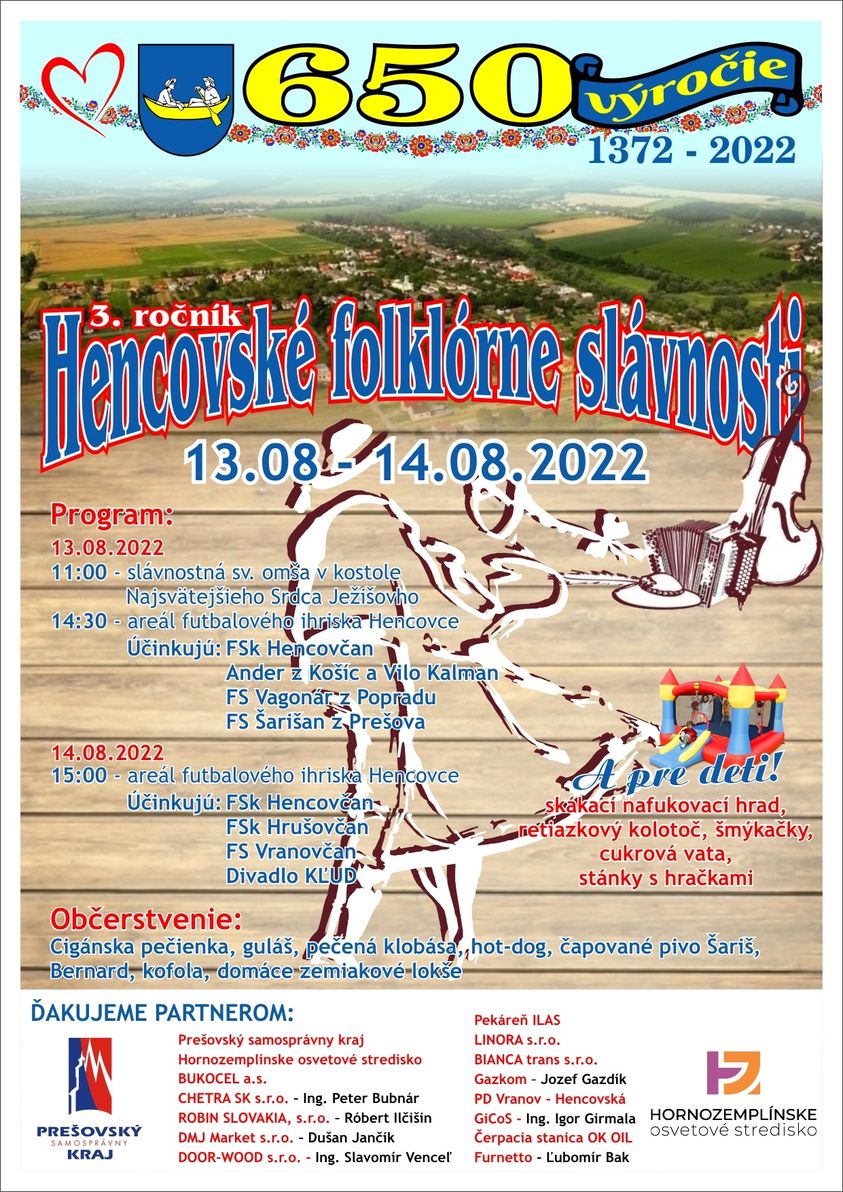Hencovsk� folkl�rne sl�vnosti 2022 - 3. ro�n�k