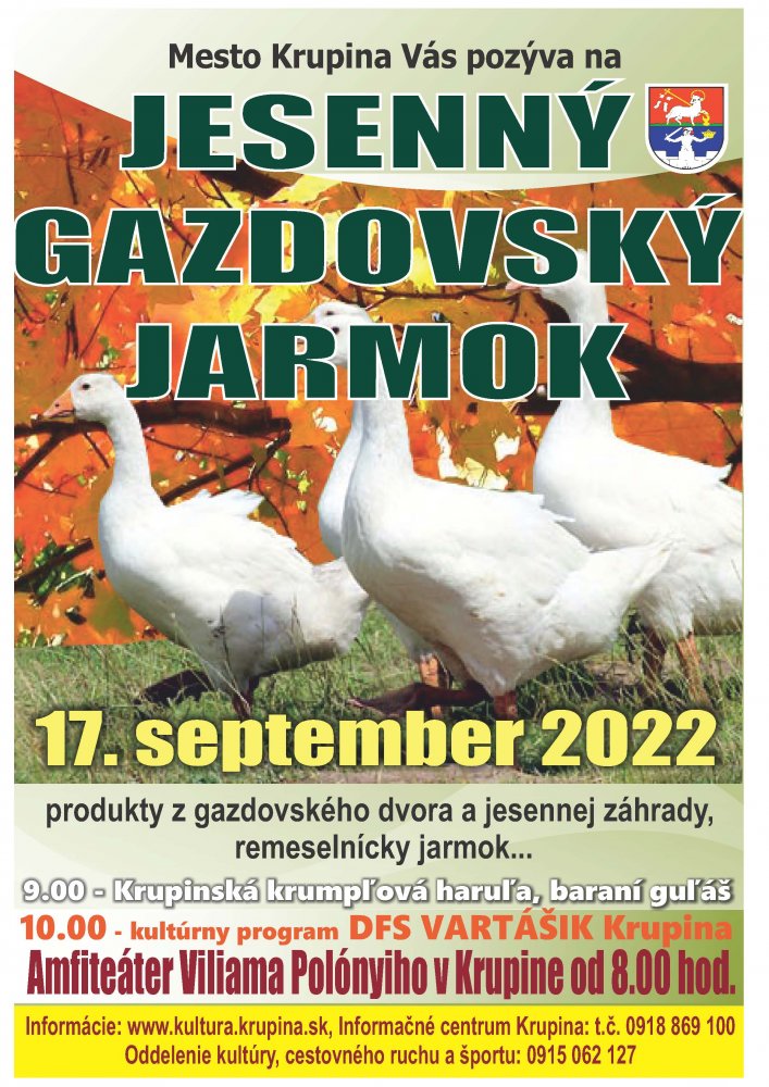 Jesenn gazdovsk jarmok 2022 Krupina