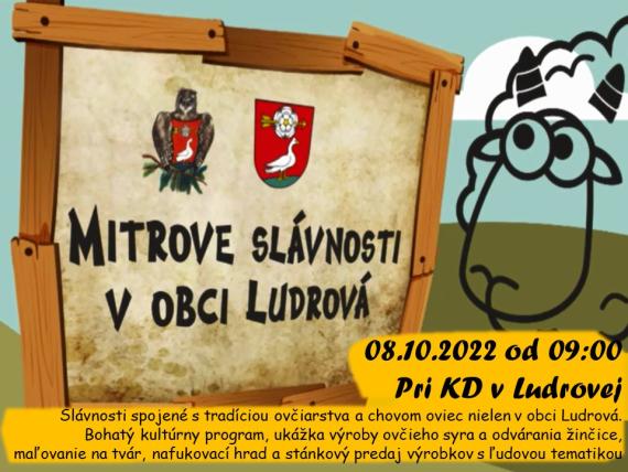 Mitrove slávnosti v obci Ludrová 2022