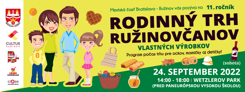 11. ročník Rodinného trhu Ružinovčanov 2022 Bratislava