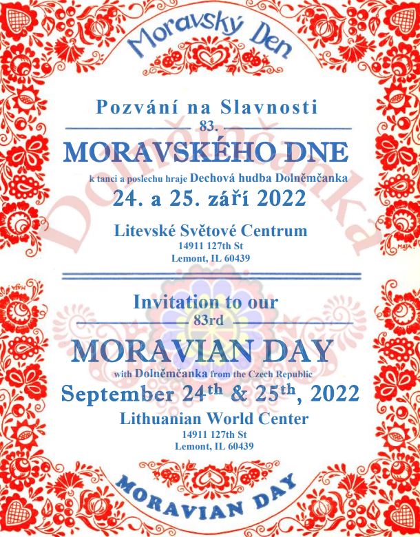 83rd Moravian Day Festival 2022 Illinois