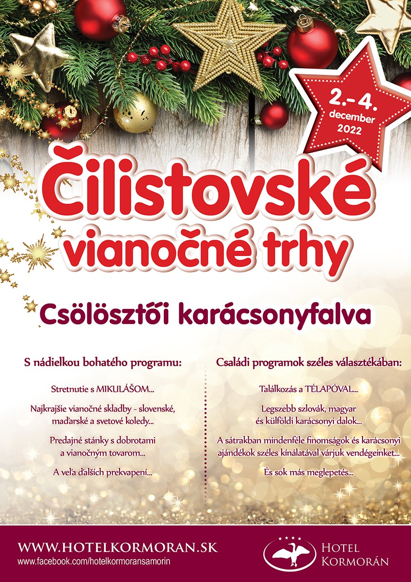 Čilistovské Vianočné trhy 2022 Šamorín - 13. ročník