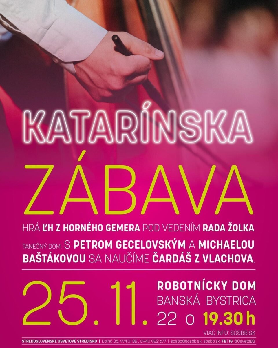 Katarínska zábava 2022 Banská Bystrica