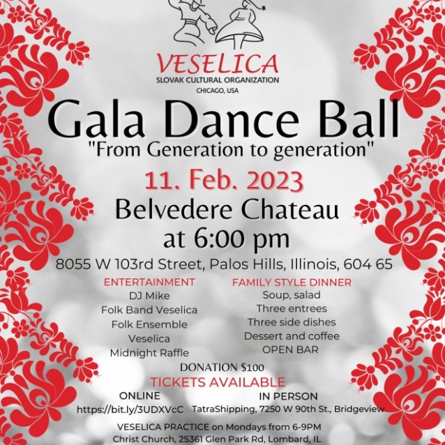 Veselica Gala Dance Ball 2023 Chicago - From Generation to Generation