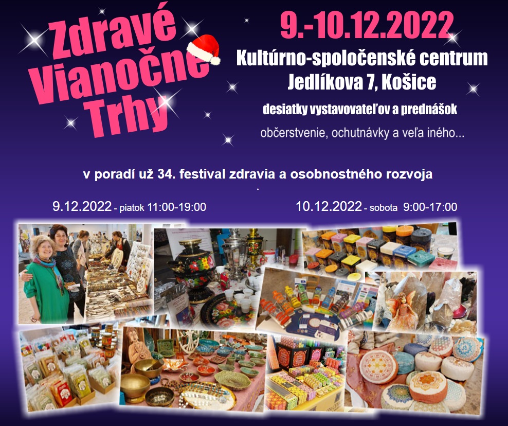 Zdravé vianočné trhy 2022 Košice