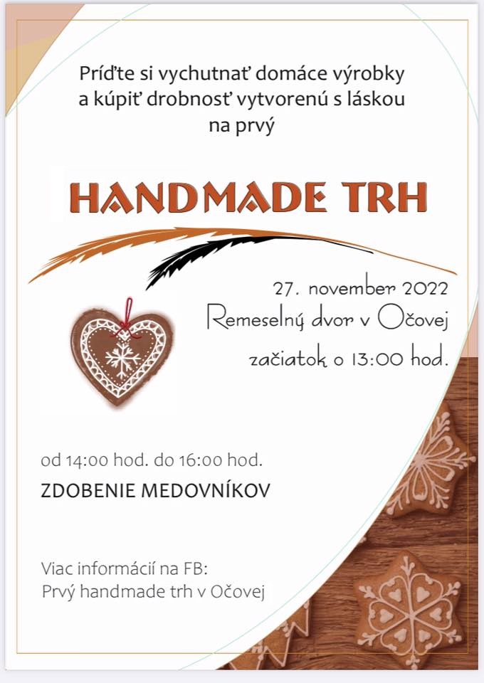 Prvý Handmade trh v Očovej 2022