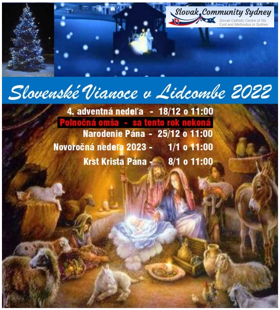 Slovenské Vianoce v Lidcombe 2022