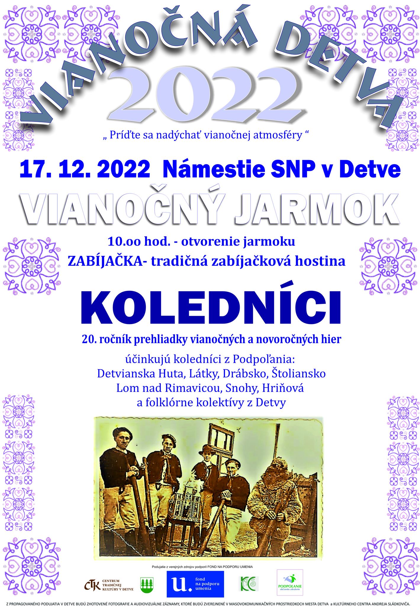 Kolednci 2022 Detva - 20. ronk a tradin zabjakov hostina