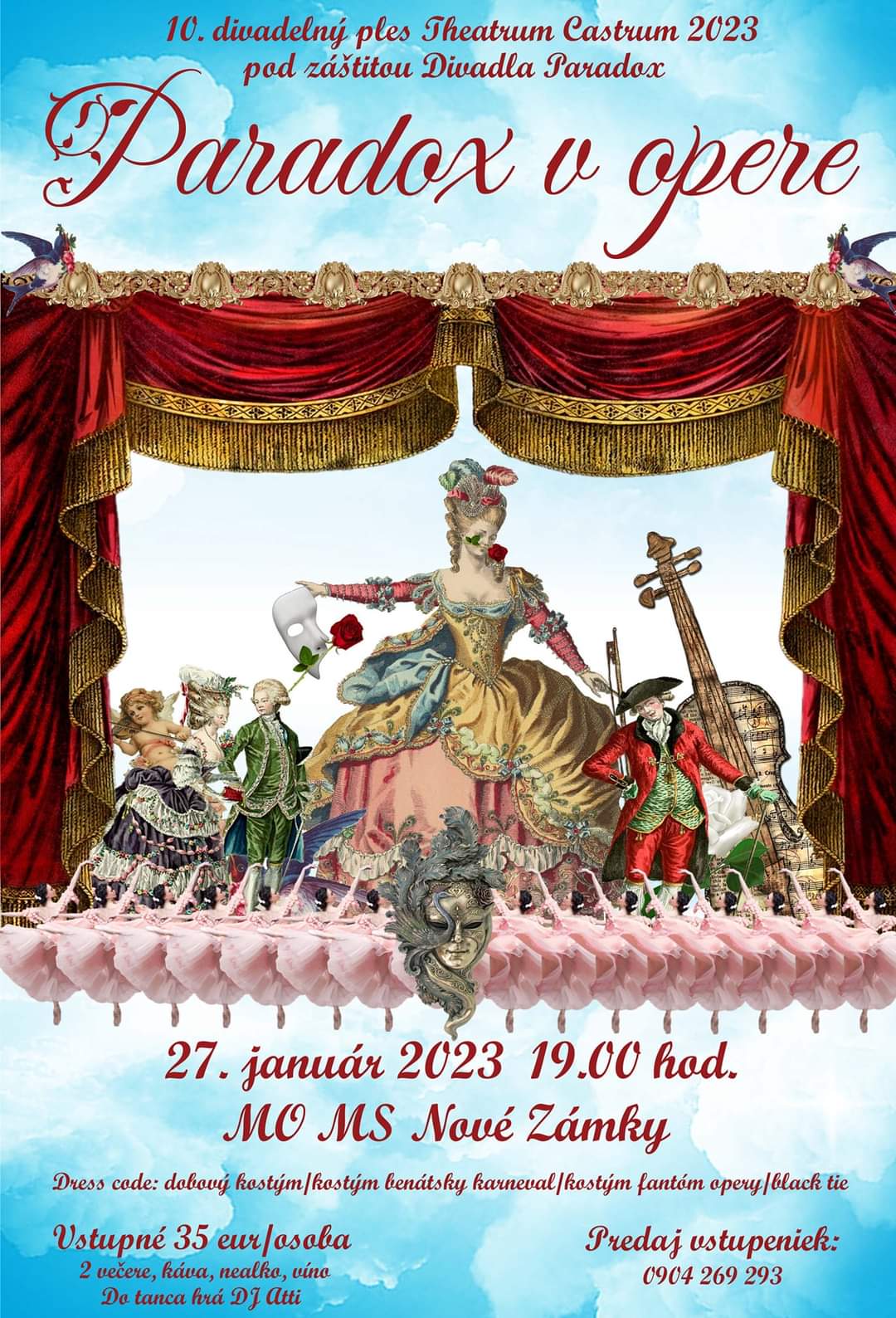 Paradox v opere 2023 Nové Zámky - 10. divadelný ples Theatrum Castrum