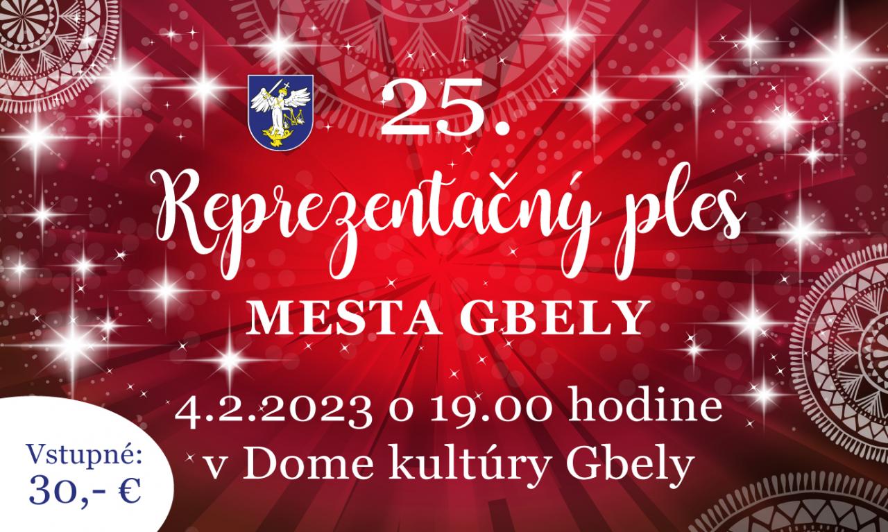 25. reprezentačný ples mesta Gbely 2023