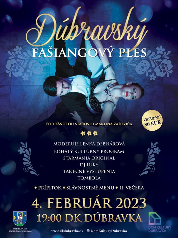 Dúbravský fašiangový ples 2023 Bratislava