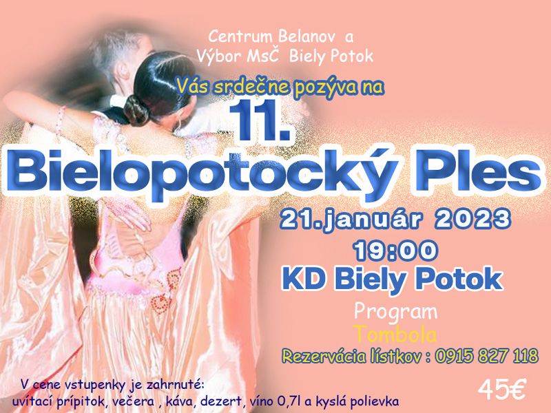 XI. Bielopotock ples 2023 Biely Potok