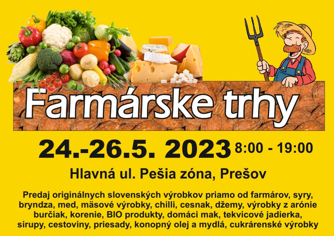 Farmárske trhy 2023 Prešov - 7. ročník