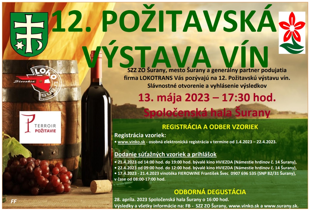 12. požitavská výstava vín 2023 Šurany 