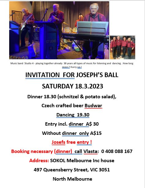 Josephs Ball / Jozefsk zbava 2023 Melbourne