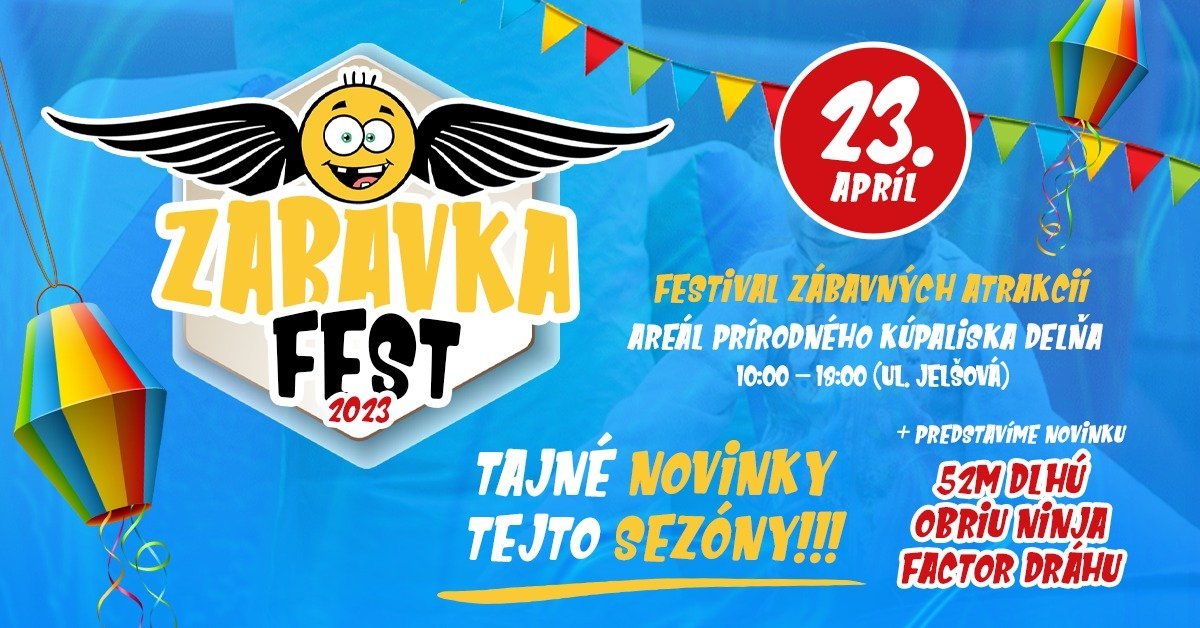 ZABAVKA FEST 2023 Prešov - Festival zábavných atrakcií