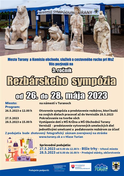 3. ročník Rezbárskeho sympózia 2023 Turany