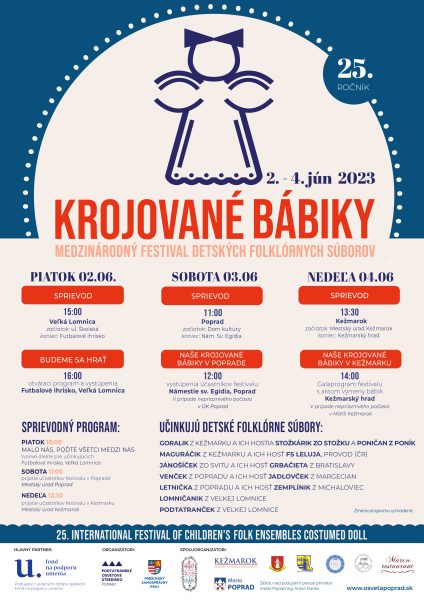 Krojované bábiky 2023 - 25. ročník medzinárodného festivalu detských folklórnych súborov