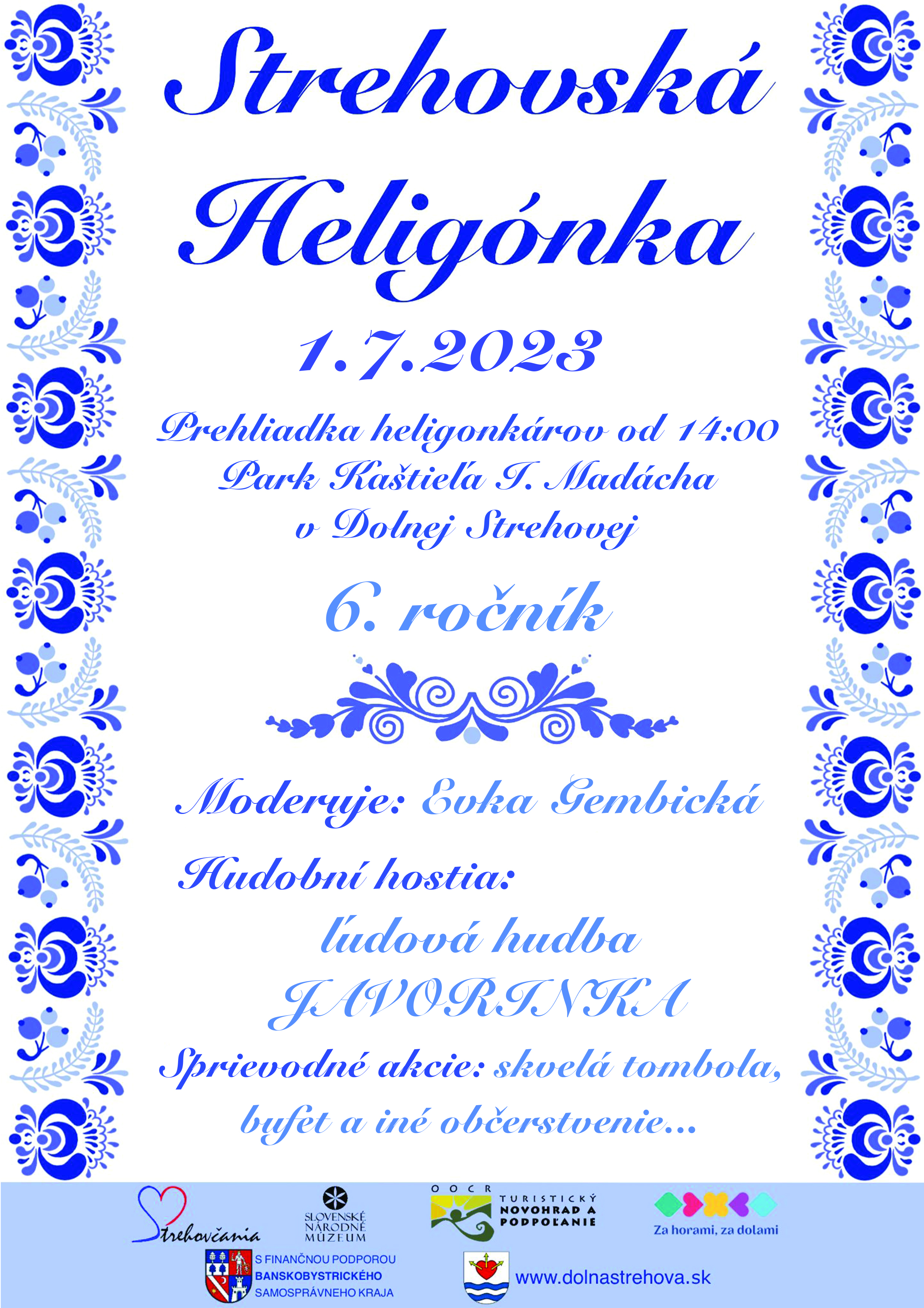 Strehovská heligónka 2023 Dolná Strehová - 6. ročník